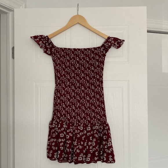 Zara Off The Shoulder Floral Dress - Picture 1 of 5